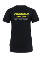 T-Shirt Damen First Responder schwarz M