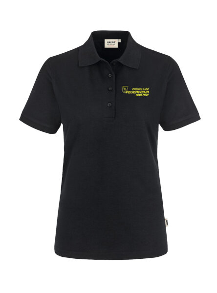 Poloshirt Damen First Responder schwarz M